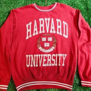 Harvard Red Crewneck Sweater